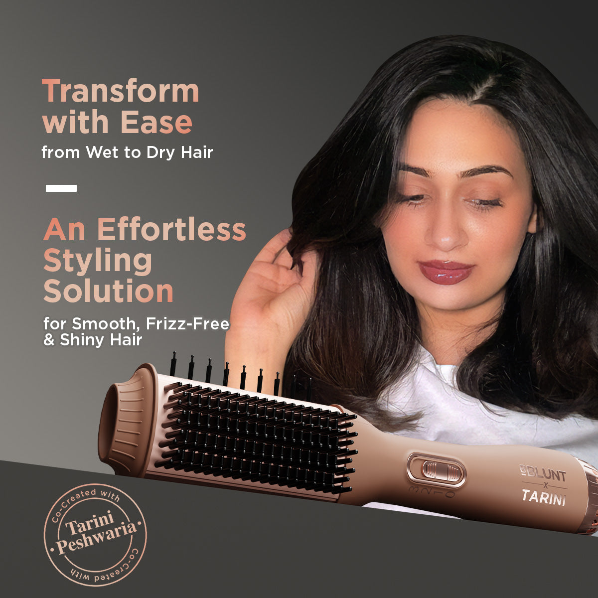 WET-TO-DRY AIR SMOOTHENING BRUSH