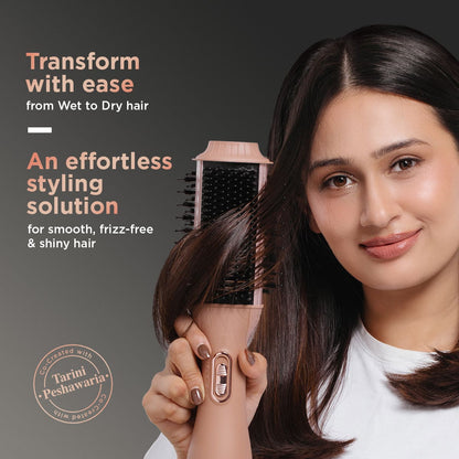 Wet-To-Dry Air Smoothening Brush