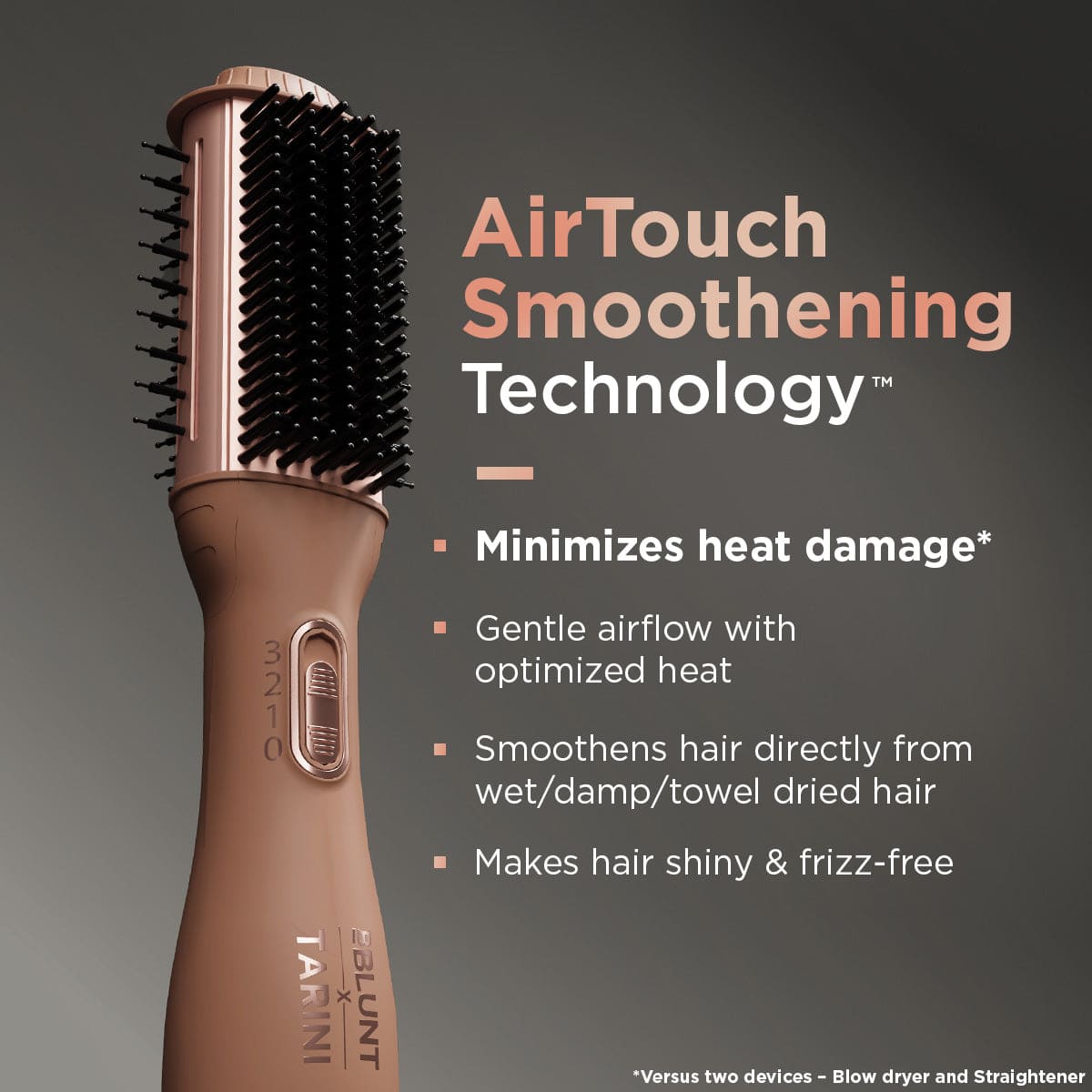 Wet-To-Dry Air Smoothening Brush
