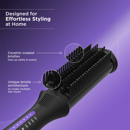 Pro Insta Smooth Hair Straightening Brush  Ionic Technology | Lightweight & Portable