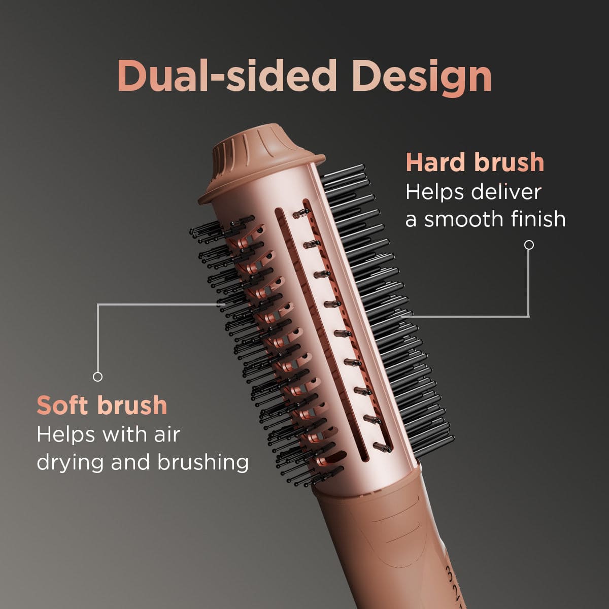 WET-TO-DRY AIR SMOOTHENING BRUSH - 850W (FOR FINE TO MEDIUM HAIR)