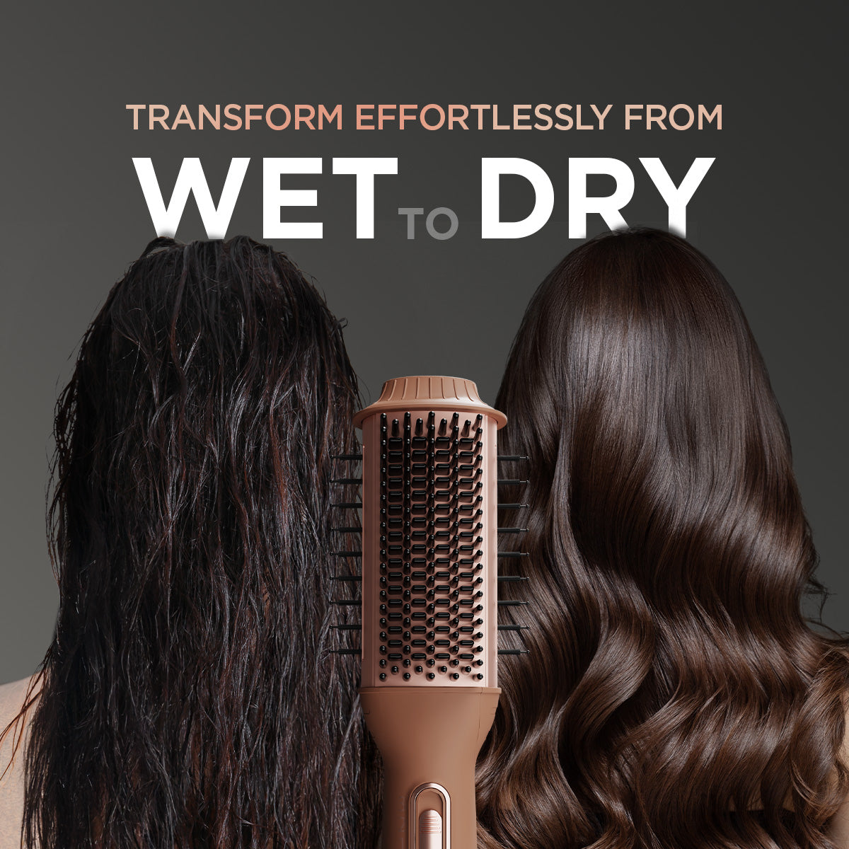 WET-TO-DRY AIR SMOOTHENING BRUSH