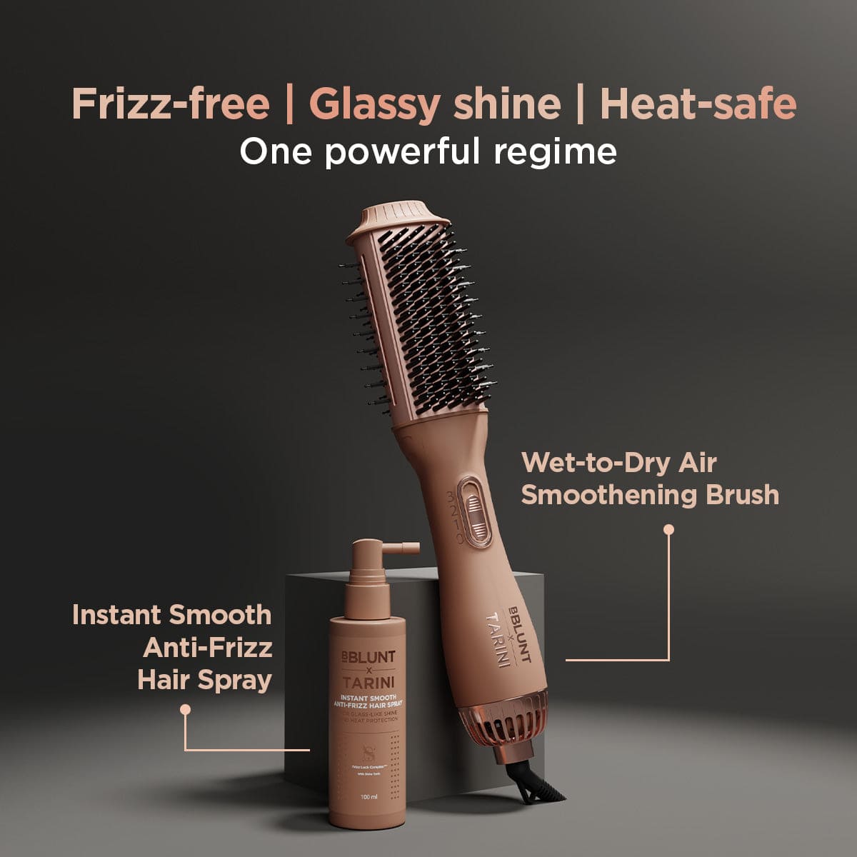 bush de brunt トライベーション(TRYVATION) OD BBLUNT Wet-To-Dry Smoothening Brush x Tarini Peshawaria