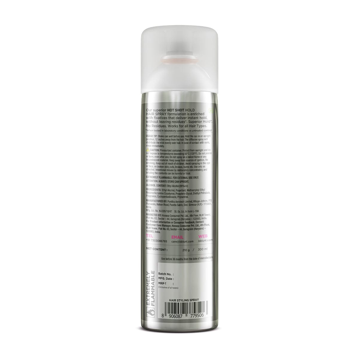 Hot Shot Hold Spray for Instant & Firm Hold - 300 ml